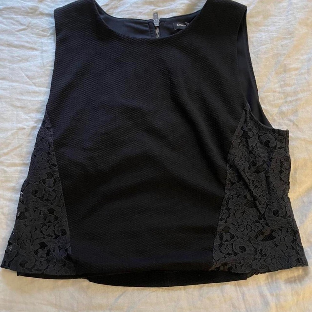 Banana Republic Black Tank Top for Work